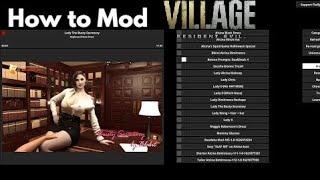 How to Install Mods in resident Evil Village - Fluffy Mod Manager Download and Install #modReview