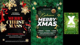 5+ Merry Christmas Flyer Design in PSD Photoshop Tutorial Part 2