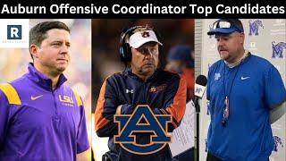Auburn Offensive Coordinator Top Candidates | Philip Montgomery Fired | Auburn Football