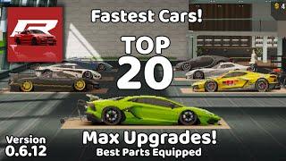 Top 20 Fastest Cars In APEX Racer! Max Upgrades - Best Parts Equipped (Version 0.6.12)