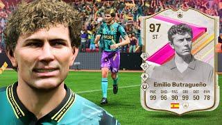 97 FUTTIES Icon SBC Emilio Butragueno.. Worth the PRICE TAG?  FC 24 Player Review