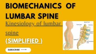 BIOMECHANICS OF LUMBAR SPINE