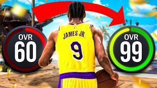 BRONNY JAMES BUILD 60 OVR to 99 OVR in 1 VIDEO (No Money Spent + No MyCareer)