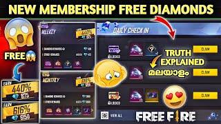 NEW MEMBERSHIP FREE DIAMONDS എങ്ങനെ Claim ചെയ്യാംFREEFIRE |NEW WEEKLYMONTHLY MEMBERSHIP