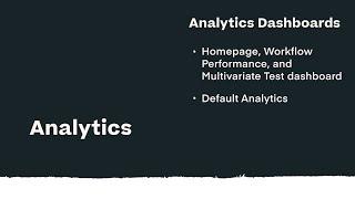 Introduction to Analytics and Analytics Dashboards