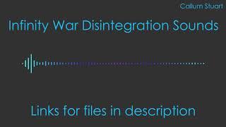 Infinity war disintegration sound effects