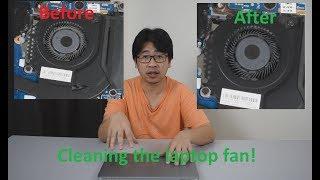 Cleaning the laptop fan - The Easy and Fast way