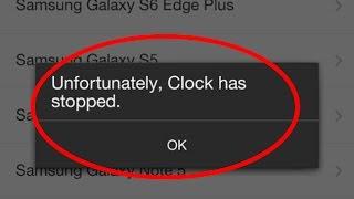 How to fix Unfortunately Clock has stopped working in android