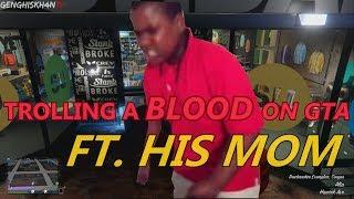 ANGRY BLOOD KID RAGES (Mom Comes on Mic) GTA 5 GANGS