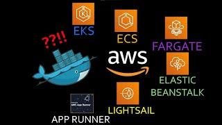 Containers on AWS - EKS Vs ECS Vs Fargate Vs ElasticBeanstalk Vs Lightsail Vs AppRunner