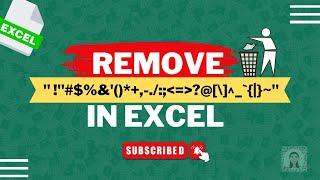 How To Remove Specific Special Character From String In Excel