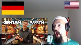 American Reacts To Tasting The BEST Christmas Market Food In Germany | German Christmas recipes