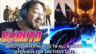 BORUTO HATER REACTS TO ALL BORUTO OPENINGS!!! (FIRST TIME REACTION)