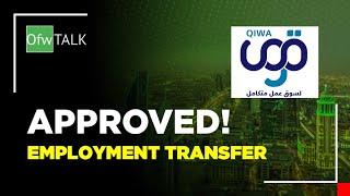 APPROVED EMPLOYMENT TRANSFER | Qiwa Portal | OfwTALK | Kenneth Vlog | Saudi Arabia