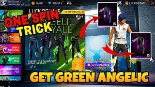 NEW GREEN ANGELIC PANT | FREE FIRE LUCK ROYAL | FREE FIRE NEW EVENT| FF NEW EVENT #freefirenewevent