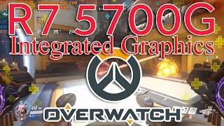 Ryzen 7 5700G: Overwatch Integrated Vega 8 Test