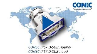 CONEC IP67 D-SUB Haube geschirmt/Hood shielded 360°