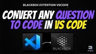 Use Blackbox Extension in VS Code||Blackbox||Question to code||Vs code|| Shortcut||Programming