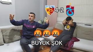 FANATİK TRABZONSPOR'LULAR KAYSERİSPOR MAÇINA TEPKİ VERİYOR...