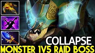 COLLAPSE [Primal Beast] Crazy Broken Offlane 1v5 Raid Boss Dota 2