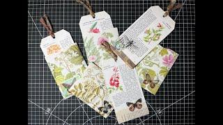 Easy Botanical Book Page Pockets & Tags