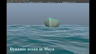 How to make a dynamic Ocean and a floating boat in Maya | Autodesk