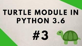 Python Turtle Graphics Tutorial #3 - Key Presses & Events