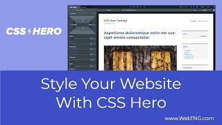 Style Your Website With CSS Hero