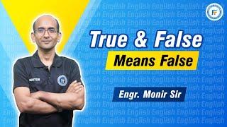 True AND False means False | Monir Sir