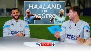 Haaland or Aguero?  | Quickfire Questions with John Stones and Kyle Walker