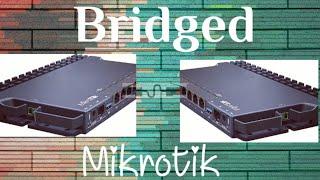 Bridge 2 #mikrotik routers as one network full video.