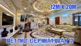 Thăm quan SIÊU BIỆT THỰ đẹp số 1 tại quận 12 TPHCM tại đường Nguyễn Thị Búp phường Hiệp Thành