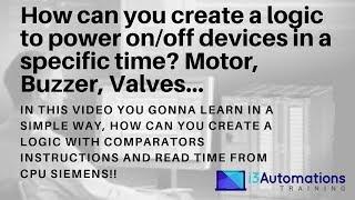 How can you create a logic to power on/off devices in a specific time?