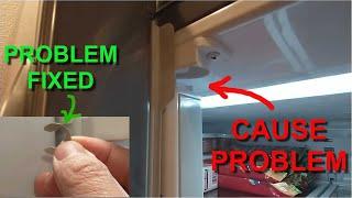 How to fix refrigerator french door hinge, flap not closing properly (PART 2)