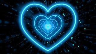 Love HeartBlue Heart Background |Heart Tunnel Background | Animated Background [3Hours]