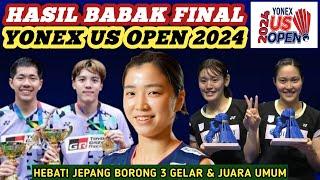 Jepang Juara Umum!! Hasil Semua Sektor Final Badminton Yonex US Open 2024 Hari Ini