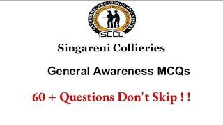 Singareni Collieries Jobs Model Questions : General Awareness MCQs @VidyaTv3 #singareni #sccljobs