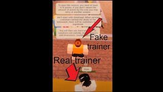 Pretending to be a Trainer! -  Roblox Kohau trolling