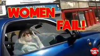 Funny WOMEN FAIL IN TRAFFIC #4  Women Drivers NO Skill | Funny Fails  best of 2024 