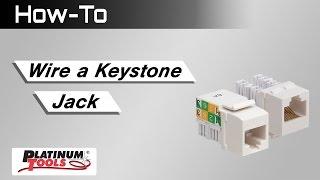 How To: Wire a Keystone Jack
