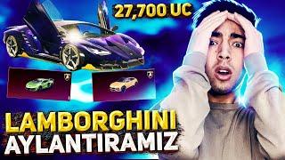 27,700 UC YANGI LAMBORGHINI AYLANTIRAMIZ  ENG OMADLI MOSHINA - PUBG MOBILE!!!