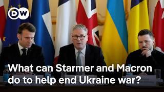 Starmer and Macron working to try to end Russia-Ukraine war at summit | DW News