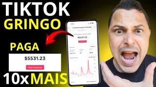 Como criar e MONETIZAR VÍDEOS NO TIKTOK GRINGO e Recebe *10x mais em dólar*