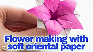 Flower Making With Soft Oriental Paper #ProbinsyanangVlogger