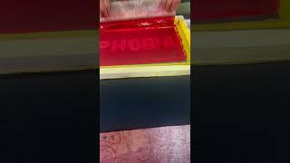 Screen printing 100%cotton fleece fabric