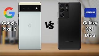 GOOGLE PIXEL 6 vs SAMSUNG GALAXY S21 ULTRA ️ Google Tensor Titan M2