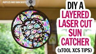 Laser Cut Sun Catcher / CO2 or Diode Project Idea / Flex Suncatcher / XCS 2.0 Laser Design