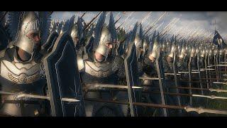 Last Alliance: Total War - Empire of Numenor vs  Orcs of Mount Gram cinematic battle (Shogun 2 Mod)