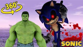 SONIC.EXE vs Hulk HORROR 360°VR