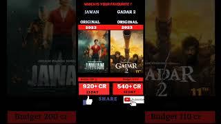 Jawan vs gadar 2 box office collection #viral #bollywood #gadar2 #jawan #shortsvideo #shorts